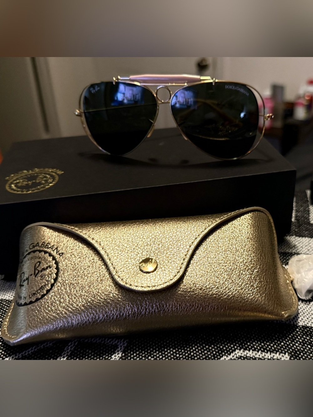 Dolce & Gabanna & Ray-Ban Sunglass Collaboration! Classic Aviator Shape